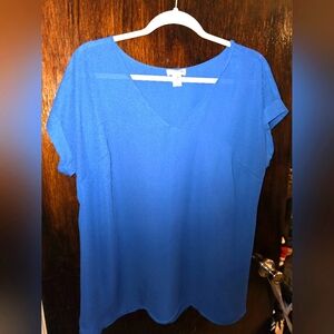 Women's Maternity Blouse - Blue - Motherhood Maternity - Medium